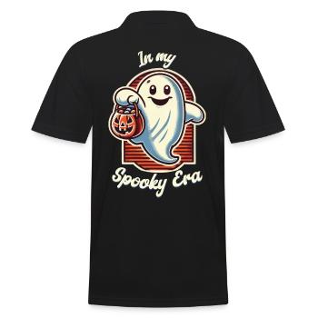 Halloween Haunting In My Creepy Era - Men's Polo Shirt - black - Back - Kai (181cm)