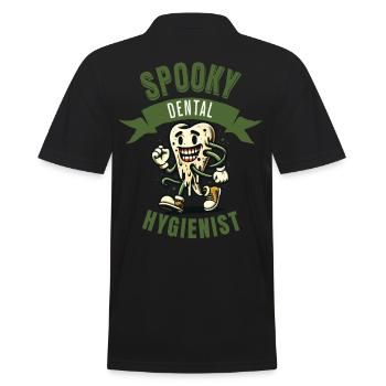 Schlechte Zähne Gruselige Zahnpflege Design - Männer Poloshirt - Schwarz - Hinten - Kai (181cm)