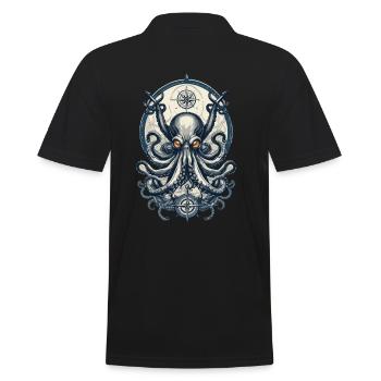 Octopus Sea Monster Hobby Pêcheur Marin - Polo Homme - noir - Dos - Kai (181cm)