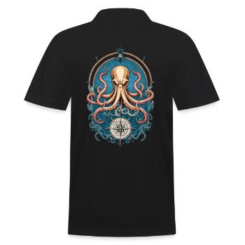 Octopus Sea Monster Hobby Pêcheur Marin - Polo Homme - noir - Dos - Kai (181cm)