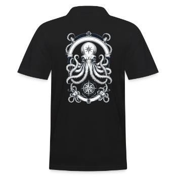 Octopus Sea Monster Hobby Pêcheur Marin - Polo Homme - noir - Dos - Kai (181cm)