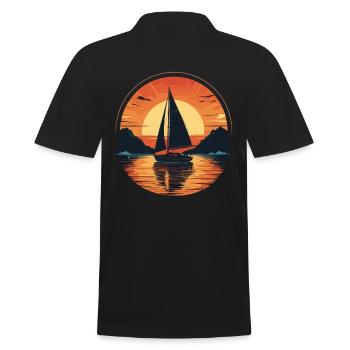Voilier Sunset Adventure - Polo Homme - noir - Dos - Kai (181cm)