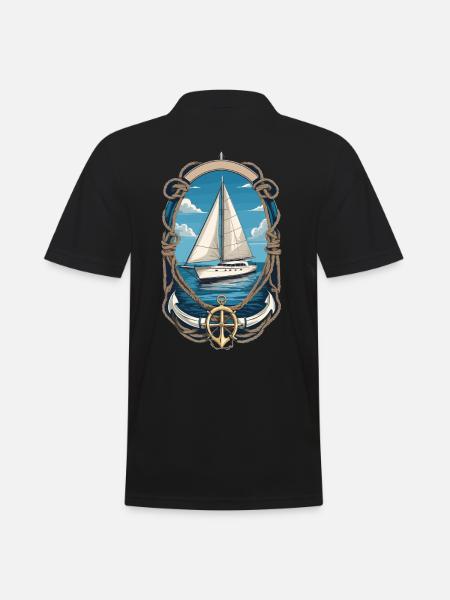 âSailboat adventure on the high seas - Men's Polo Shirt - black