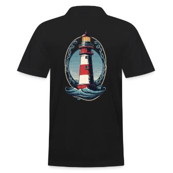 Phare Hobby Pêcheur Marin Amoureux de la mer - Polo Homme - noir - Dos - Kai (181cm)