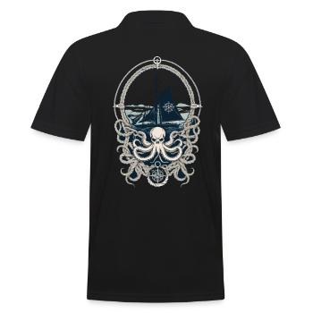 Octopus Sea Monster Hobby Pêcheur Marin - Polo Homme - noir - Dos - Kai (181cm)