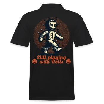 Poupée vaudou Creepy Party Design - Polo Homme - noir - Dos - Kai (181cm)