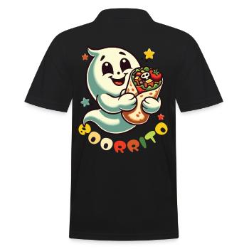 Booorrito Ghost for Burrito Fans - Men's Polo Shirt - black - Back - Kai (181cm)