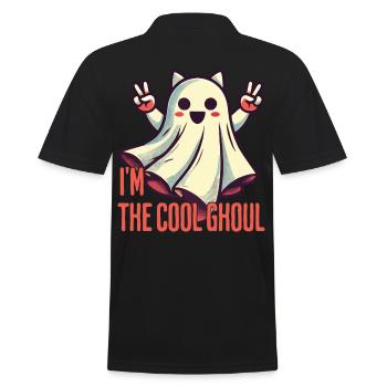 I'm The Cool Ghost Halloween Fun - Men's Polo Shirt - black - Back - Kai (181cm)
