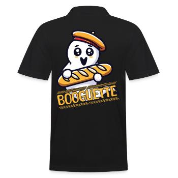 Fantôme avec baguette booguette fun - Polo Homme - noir - Dos - Kai (181cm)