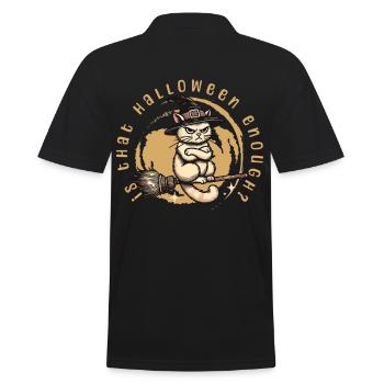 Is Halloween enough witch cat - Men's Polo Shirt - black - Back - Kai (181cm)