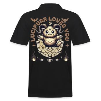 Luzifurr Loves You Chaton Mystique - Polo Homme - noir - Dos - Kai (181cm)