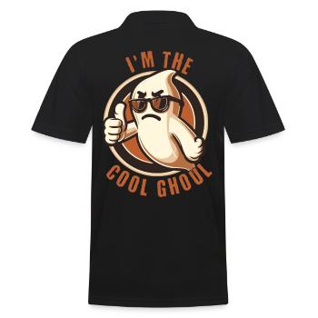 I'm The Cool Ghost Halloween Fun - Men's Polo Shirt - black - Back - Kai (181cm)
