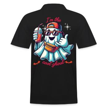 I'm the Cool Ghoul Ghost Friends - Men's Polo Shirt - black - Back - Kai (181cm)