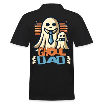 Ghoul Dad Geisterspaß für Väter - Männer Poloshirt - Schwarz - Hinten - Kai (181cm)