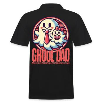 Ghoul Dad Motif Fantôme Élégant - Polo Homme - noir - Dos - Kai (181cm)