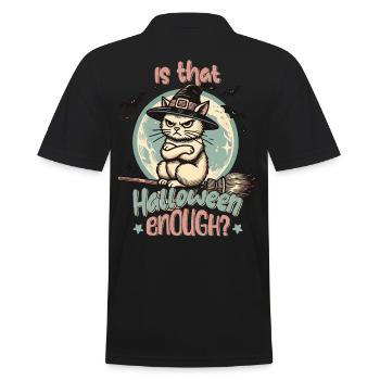 Is Halloween enough for you? - Men's Polo Shirt - black - Back - Kai (181cm)