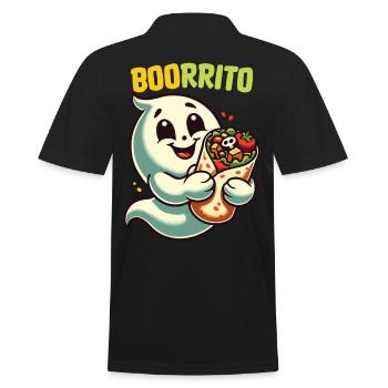 Ghost Boorrito for Burrito Fans - Men's Polo Shirt - black - Back - Kai (181cm)