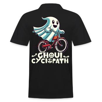 Ghoul Cyclopath Drôle Vélo D’Halloween - Polo Homme - noir - Dos - Kai (181cm)