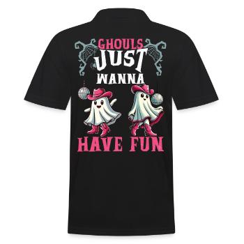 Les goules veulent juste s’amuser Ghost Party - Polo Homme - noir - Dos - Kai (181cm)