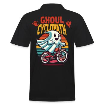 Happy Ghoul Cyclist Adventure - Polo Homme - noir - Dos - Kai (181cm)