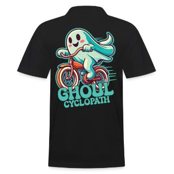 Aventure amusante en vélo fantôme - Polo Homme - noir - Dos - Kai (181cm)