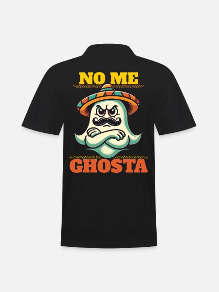 unMexican Ghost Funny Pun - Men's Polo Shirt - black