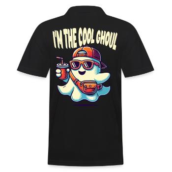 Ich Bin Der Coole Geist Halloween Spaß - Männer Poloshirt - Schwarz - Hinten - Kai (181cm)