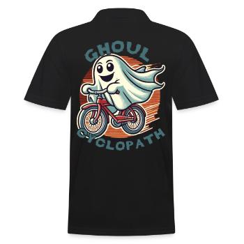 Ghoul Cyclopathe Vélo Halloween Fun - Polo Homme - noir - Dos - Kai (181cm)