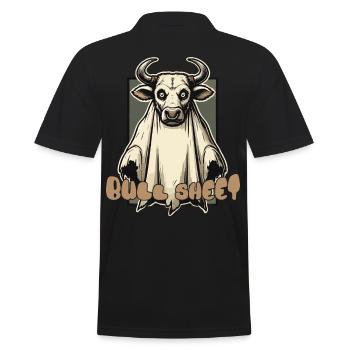 Feuille de taureau Illustration drôle Halloween - Polo Homme - noir - Dos - Kai (181cm)