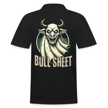 Feuille de taureau illustration amusante avec taureau - Polo Homme - noir - Dos - Kai (181cm)
