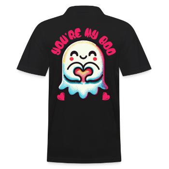 Mignon motif fantôme You’re My Boo - Polo Homme - noir - Dos - Kai (181cm)