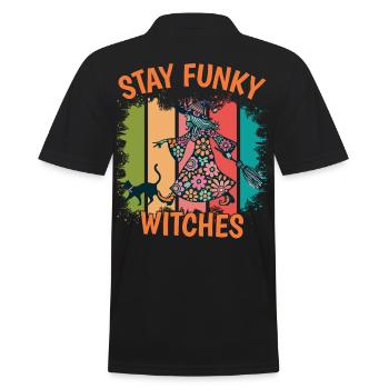 Hexen Liebhaber Design Halloween Kostüm - Männer Poloshirt - Schwarz - Hinten - Kai (181cm)