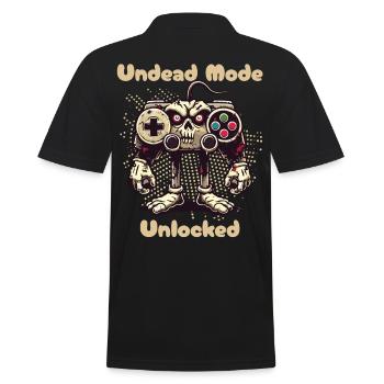 Mode manette de jeu Zombie déchaîné - Polo Homme - noir - Dos - Kai (181cm)