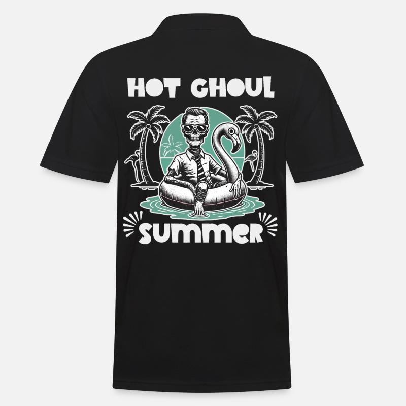 Heißer Ghoul Sommer Strandspaß - Männer Poloshirt - Schwarz