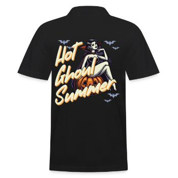 Heiße Ghoul Sommernacht Halloween Spaß - Männer Poloshirt - Schwarz - Hinten - Kai (181cm)