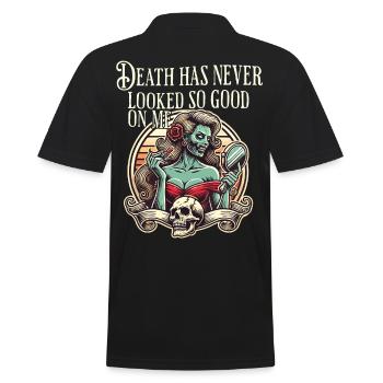 La mort n’a jamais été aussi belle sur moi - Polo Homme - noir - Dos - Kai (181cm)