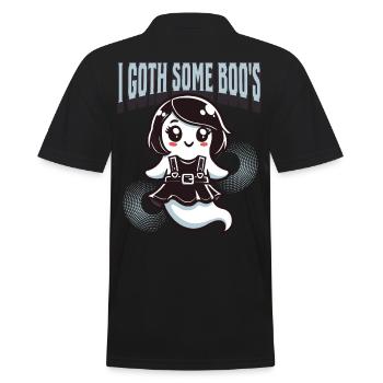 Halloween Gothic Girl I Got Boo’s - Polo Homme - noir - Dos - Kai (181cm)