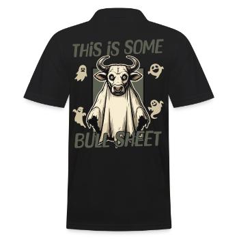 Drôle de vache fantôme costume Halloween - Polo Homme - noir - Dos - Kai (181cm)