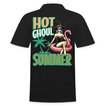 Heißer Ghoul Sommer Hexenflair - Männer Poloshirt - Schwarz - Hinten - Kai (181cm)