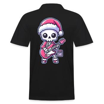 Motif squelette à bascule de Noël - Polo Homme - noir - Dos - Kai (181cm)