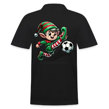 Aventure de football elfe de Noël - Polo Homme - noir - Dos - Kai (181cm)