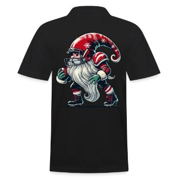 Noël Football Gnome Nain Elfe Gnome Gnome - Polo Homme - noir - Dos - Kai (181cm)