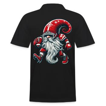 Noël Football Gnome Nain Elfe Gnome Gnome - Polo Homme - noir - Dos - Kai (181cm)
