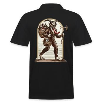 Krampus effrayant avec des enfants coquins - Polo Homme - noir - Dos - Kai (181cm)