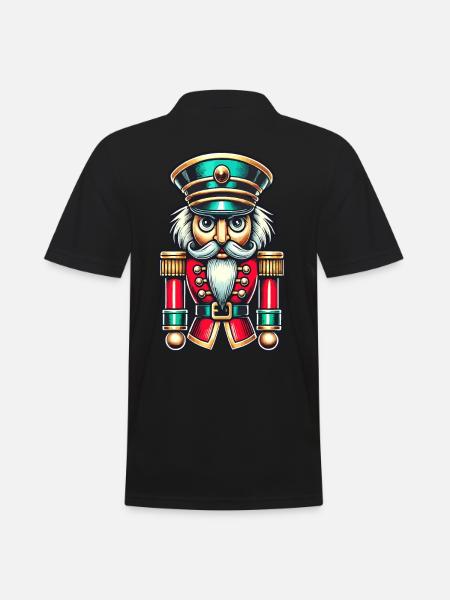 Christmas Nutcracker Stylish Classic - Men's Polo Shirt - black