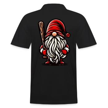 Noël Baseball Gnome Nain Fan de sport - Polo Homme - noir - Dos - Kai (181cm)
