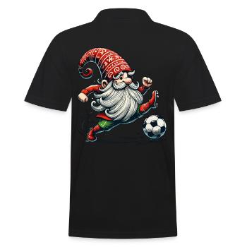 Noël Football Gnome Elfe Gnome - Polo Homme - noir - Dos - Kai (181cm)