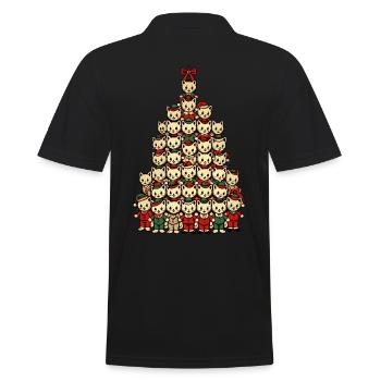 Chat de Noël Arbre de Noël Joie - Polo Homme - noir - Dos - Kai (181cm)