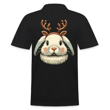 Conception de lapin de renne mignon de Noël - Polo Homme - noir - Dos - Kai (181cm)
