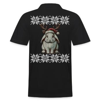 Mignon lapin renne Noël - Polo Homme - noir - Dos - Kai (181cm)